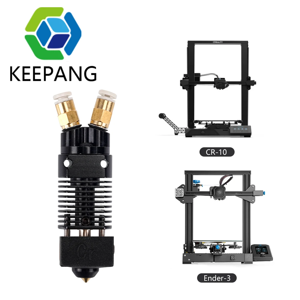 Original CR10S 2 in 1 out Hotend Kit Extrusion Assembled Extruder 3D Printer Parts for Creality CR10S