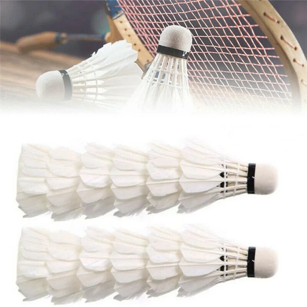 цена 2023 New 1/3/6/12pcs High Quality Ball Sports Tools Durable Foam Head Soft Texture Badminton Racket Badminton Goose Feather