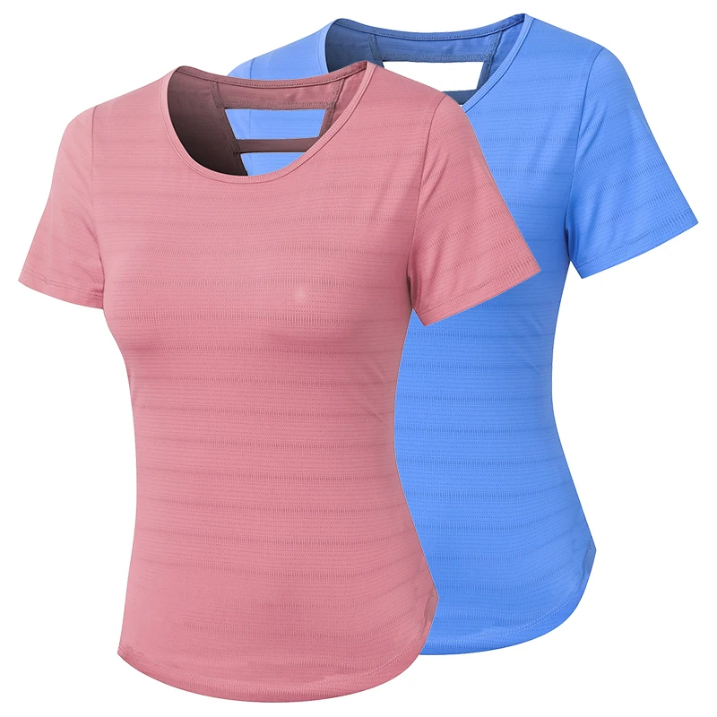 2022 Gym Top For Women Quick Dry Yoga Shirts Short sleeve Outdoor Running  Sport Shirt Fitness Clothing Women Top - AliExpress