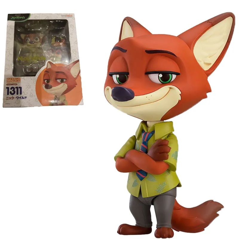 

100% Original Good Smile Nendoroid GSC 1311 Zootopia Nick Wilde Anime Figure Model Collecile Action Toys Gifts