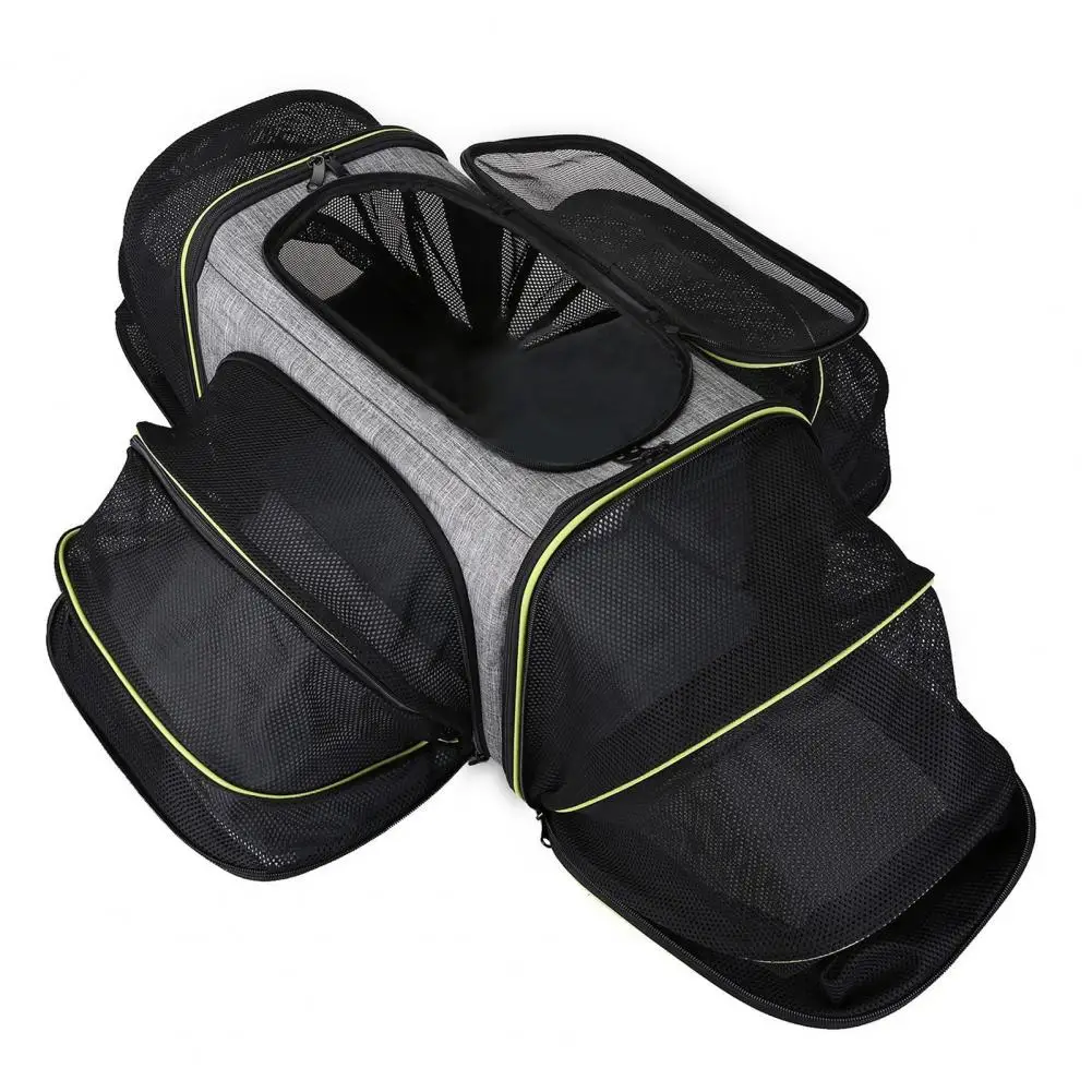 Pet Carrying Bag Expandable Pet Travel Carrier Puppy Dog Bag Zipper Closure Handheld Design Cat Carrier Cat Supplies