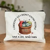 Crochet Gift for Crochet Lover Gift I Crochet So I Don't Choke People Save A Life Send Yarn Makeup Bag Knitting Gifts 2