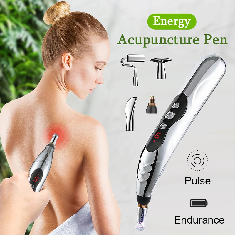 

Electric Acupuncture Pen Pain Relief Therapy Muscle Healing Acupuncture Pen 9 Intensity Deep Tissue Massage Relief Pain Tools