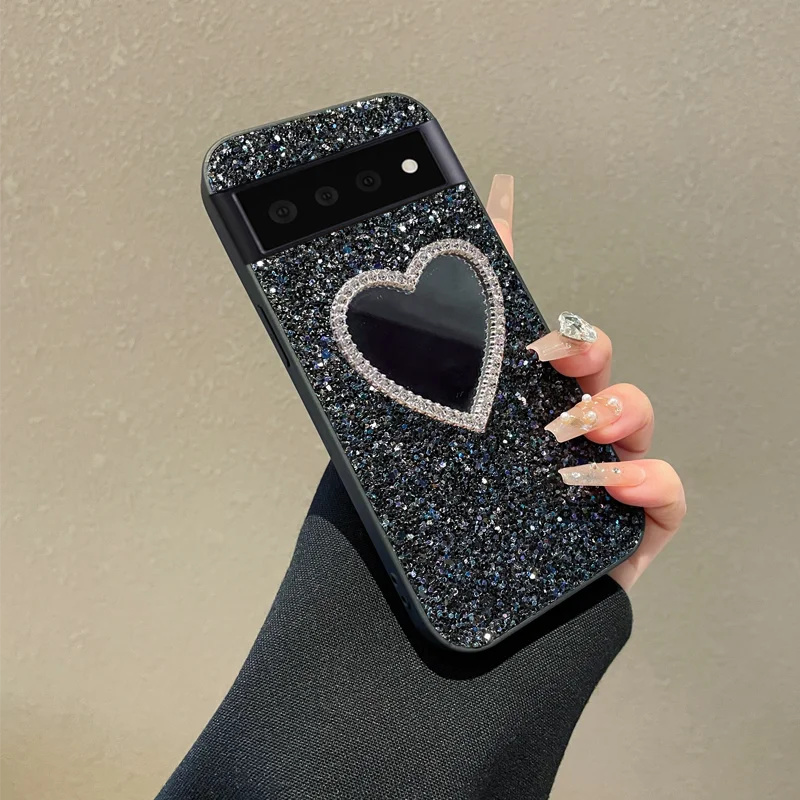 Luxury Glitter Mirror Diamond Rhinestone Soft Case - Shiny Shockproof Back Cover
