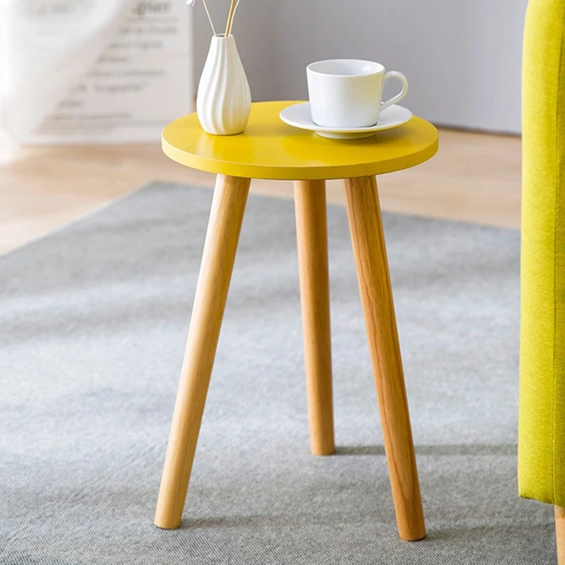

Italian Style Coffee Table Modern Minimalist Round Table Wood Coffee Table Bed Side Table Living Room Wandklok House Furniture