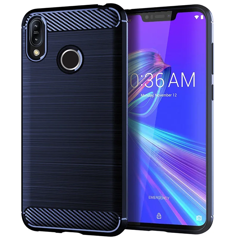 Carbon Fiber Shockproof Silicone Case - Full Protective Bumper Cover