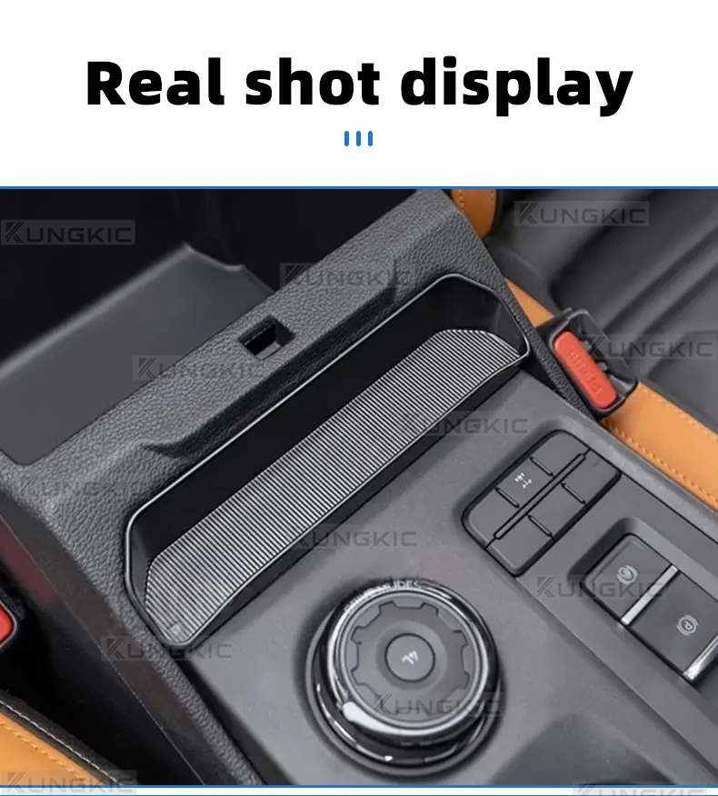 Für Ford Ranger T9 2022 2023 2024 2025 Auto-Aufbewahrungsbox Mittelkonsole Aufbewahrungsbehälter Auto-Innenausstattung Zubehör – Detail 9