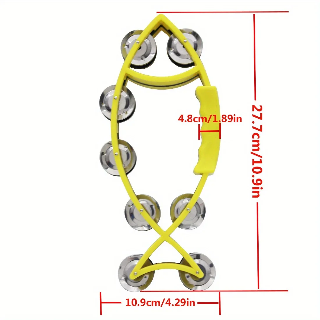 Handbell Fish-shaped Rattles Tambourine