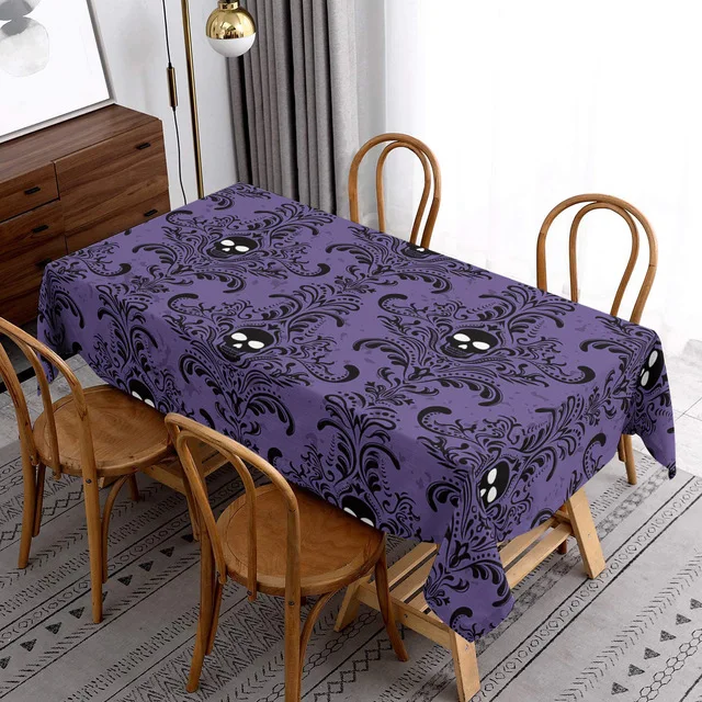 

Halloween Decoration Linen Table Cloth Dining Table Party Decoration Anti fouling Pumpkin Spider Web Pattern Coffee Table Table