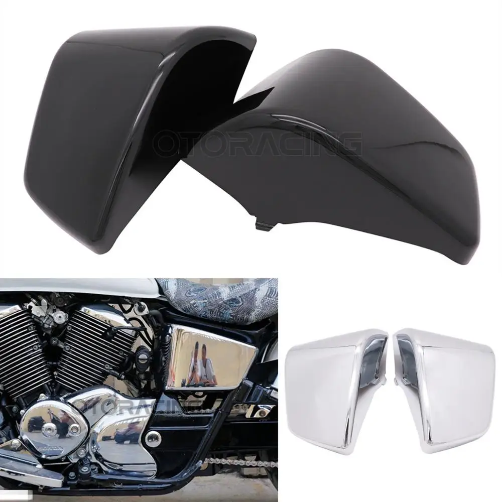 

Motorcycle Left Right Side Fairing Battery Cover For Honda Shadow Ace VT400 VT750 VT 400 750 1997-2003 1998 1999 2000 2001 2002