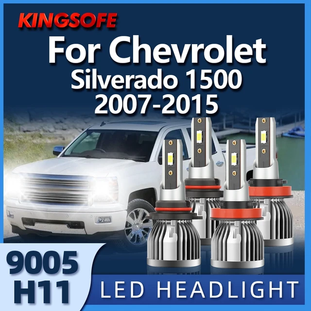 H11 Led Headlights 9005 Csp Chips Auto Lights Bulbs For Chevrolet Silverado  1500 2007 2008 2009 2010 2011 2012 2013 2014 2015 - Car Headlight Bulbs(led)  - AliExpress