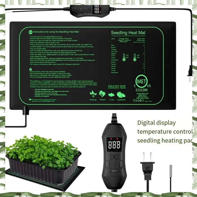 Seedling Heat Mat Plant Heating Pad For Indoor Home Gardening Seed Starting, Warm Germination Hydroponic, Durable US PLUG