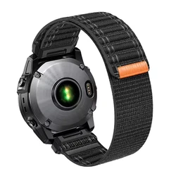 Enhanced Woven Nylon QuickFit Band - 22/26mm, Versatile Smartwatch Strap Bracelet - 1pcs QuickFit 26mm (A - Black)