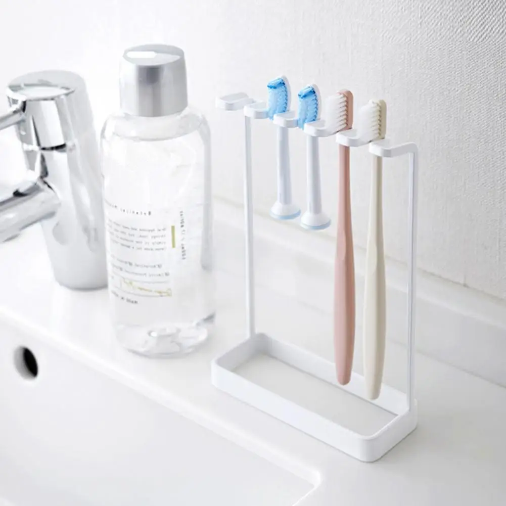 

Toothbrush Holder Toothbrush Caddy Versatile Metal Stand for Toothbrushes Toothpaste Razors Organize Bathroom with This Stylish