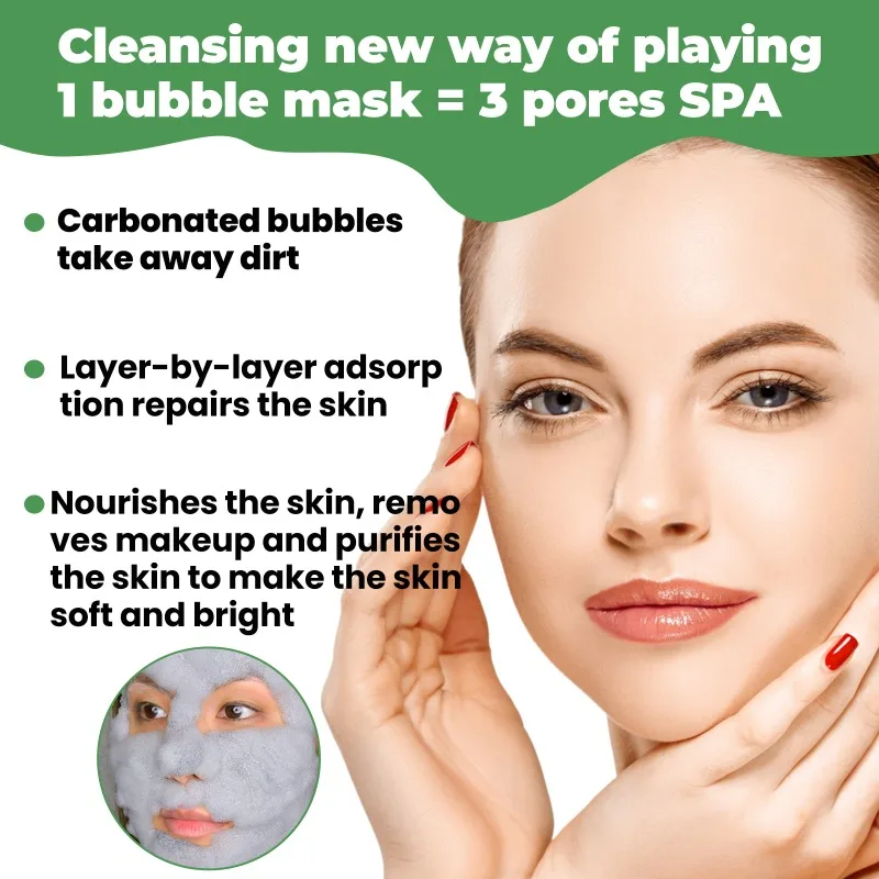 Description Picture 6 of itemCleansing Applicator Bubble Mask Moisturizing Gentle Applicator Oxygen Blackhead & Acne Cleansing Mud Mask