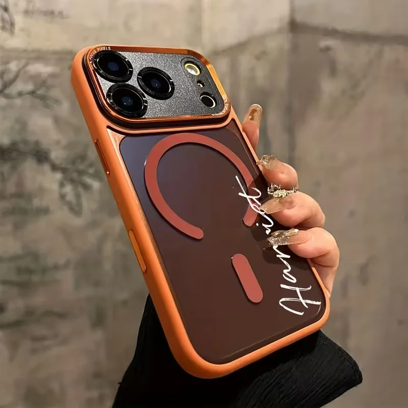 Personalized Customized Name Magnetic Wireless Charging Translucent Phone Case for thumbnail 6