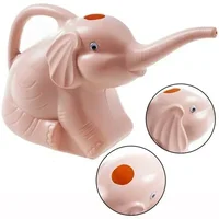 Cute Plastic Elephant Shape Watering Pot Can Plant Outdoor Irrigation Gardening Tools Equipment Garden Supplies Home Accessories 5