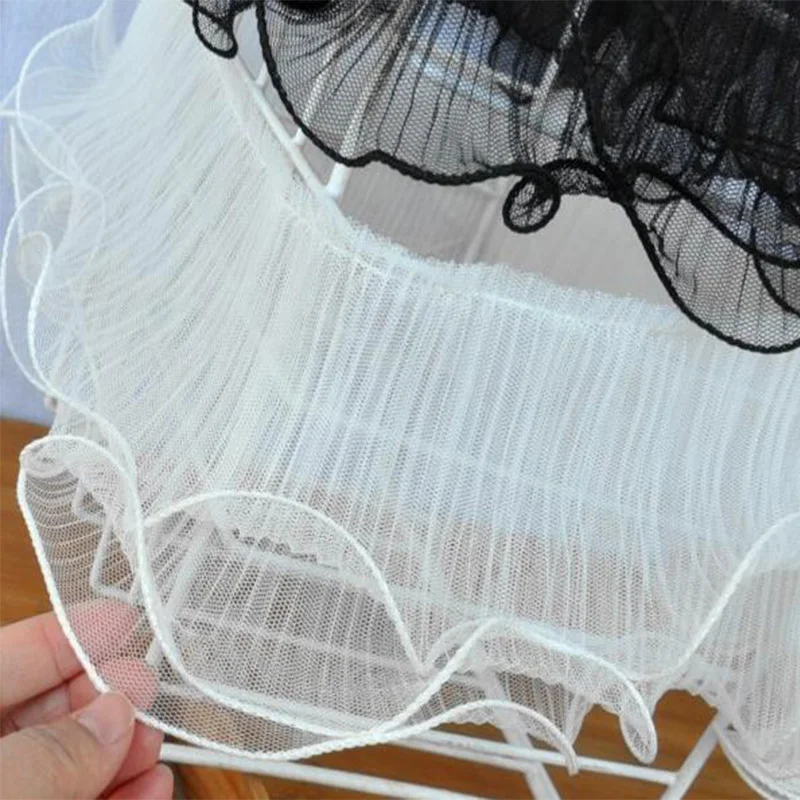 Lace Fabric Lace Ribbon Lace Sewing Supplies Lace Sewing Accessories Lace Decoration Lace Accessories Lace Garment Accessories Embroidery Flower Tulle Ruffle Applique Collar Fringe Wedding Decor