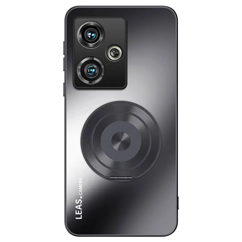 Luxury Matte Magnetic Bracket Shockproof Protective Hard Case - Premium Back Cover
