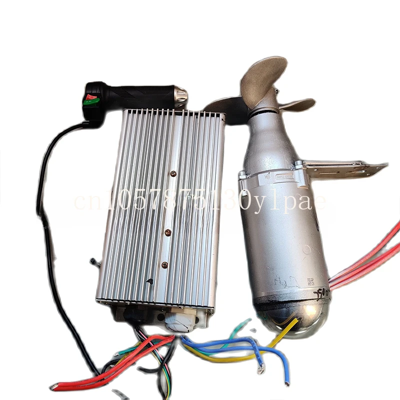 

Motor Fish Boat Brushless Sea Scooter Motor 12V 24V 36V 48V 2500W Brushless Underwater Propeller + Controller Propeller Electric