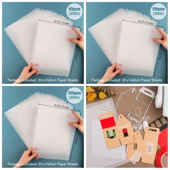 Frosted Vellum Paper Sheets 1