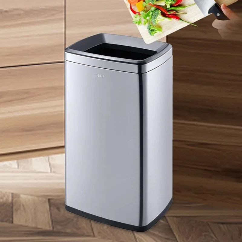 

Organizer Trash Bin Garbage Bathroom Stainless Steel Trash Bin Trashcan Storage Cleaning Cubo Basura Cocina Home Furnitures