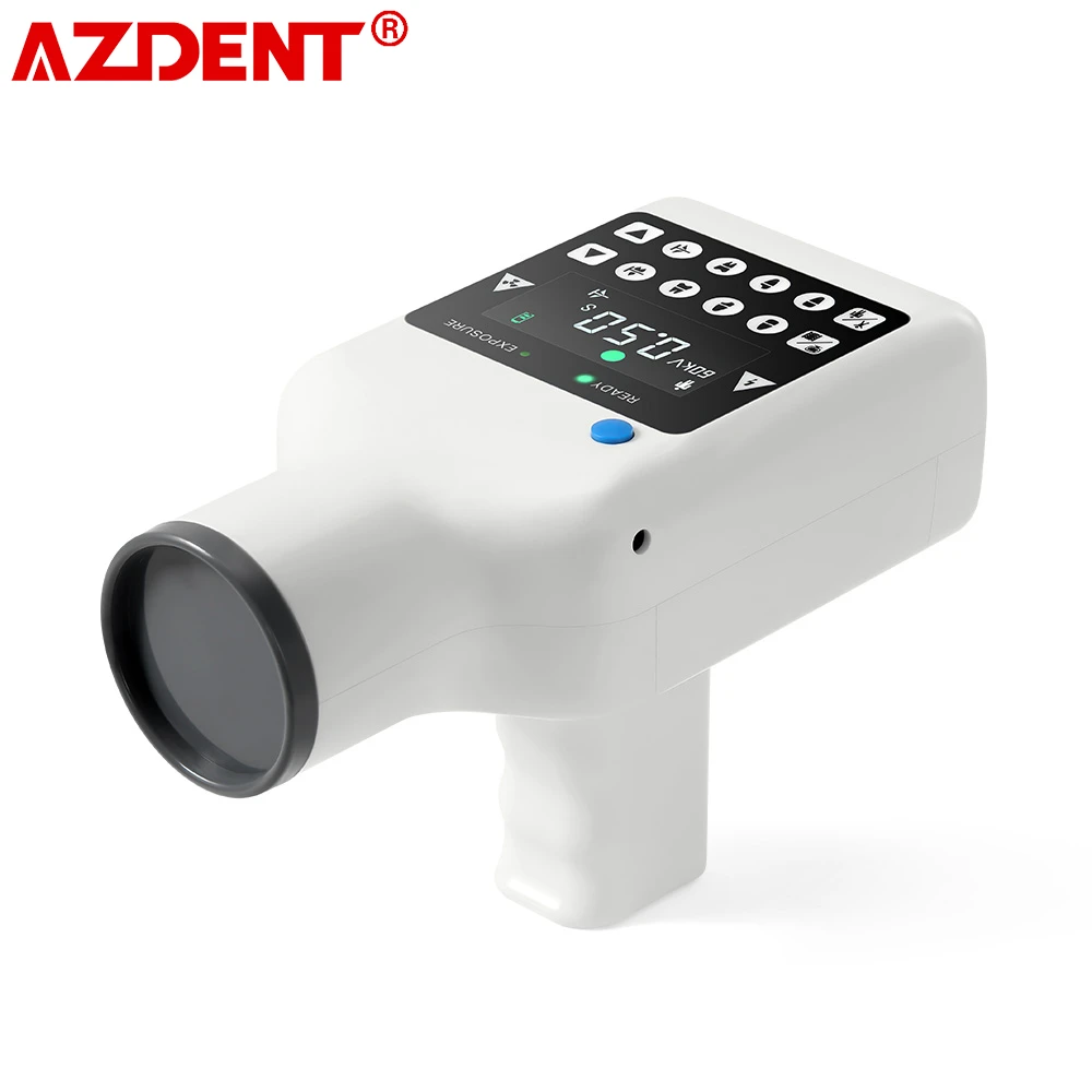 

AZDENT Portable Dental X-ray Machine High Frequency X Ray Unit Compatible with Digital Sensor X-ray Film Lab Equipment