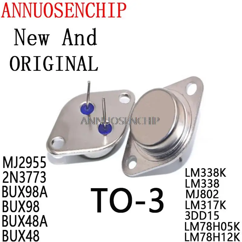 5 Pz 2 N3055 To-3 15A 60V Transistor Mj2955 2 N3773 Bux98A Bux98 Bux48A Bux48 Lm338K Lm338 Mj802 Lm317K 3 Dd15 Lm78H05K Lm78H12K