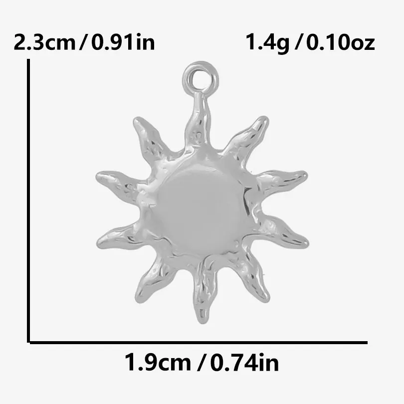 Mode Kpop Sonne Kirsche Stern Baumeln Hoops Ohrring Silber Farbe Edelstahl Ohrringe Für Frauen Männer Zubehör Schmuck Aretes – Detail 16