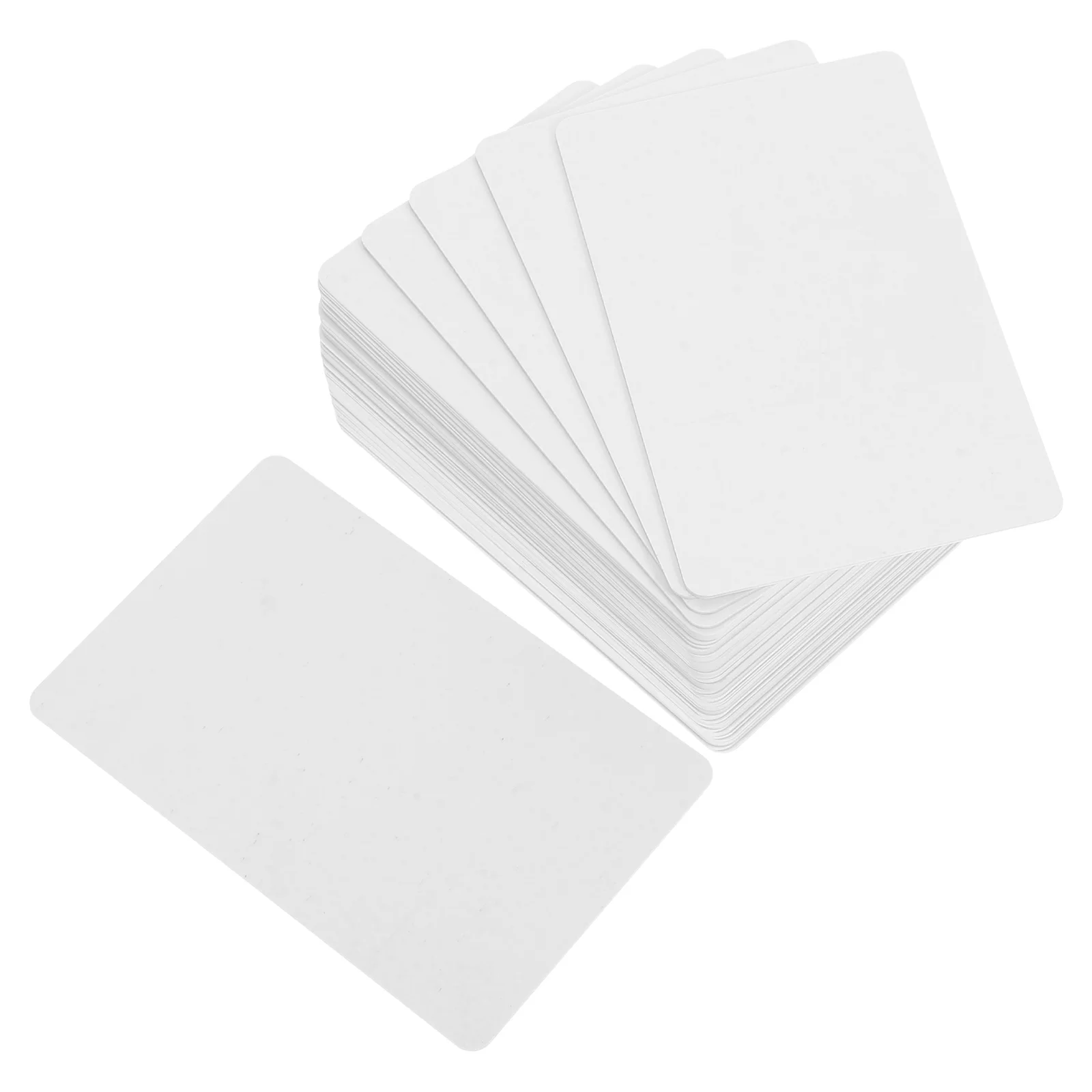 Blank Cards 50 Pcs Buisness PVC Business Plastic 855X540X010CM Blanks White Printable business cards