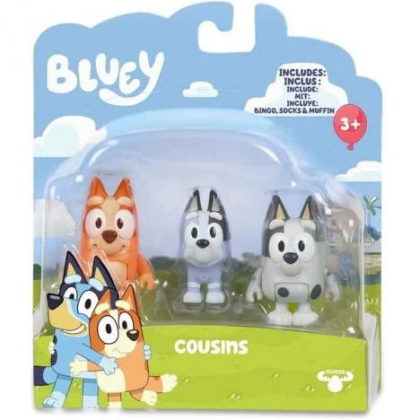 Pack x4 Figuras Bluey Asst 