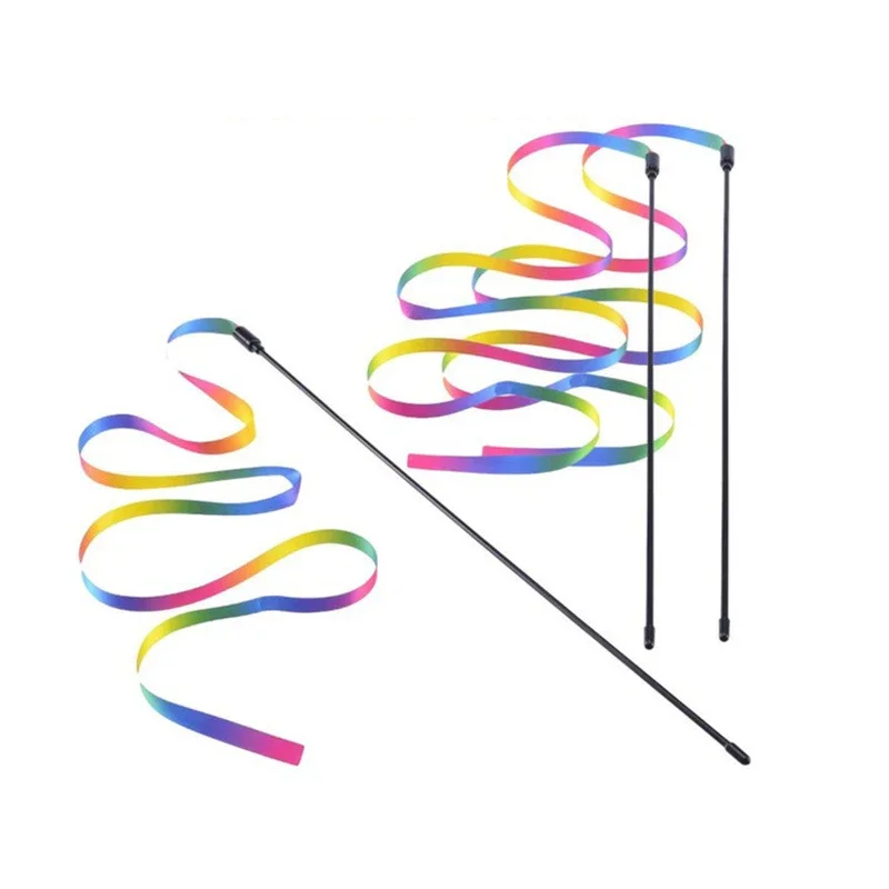 Interactive Colored Ribbon Cat Toys Teasing 6