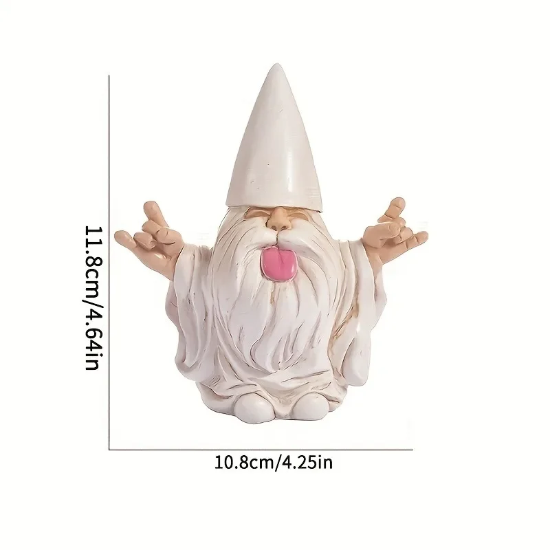 1pc Outdoor Rocking Chair Gnome Garden Statue Resin Decoration Design Ornament ornament crafts miniature ornament resin ornaments miniature figurines resin crafts