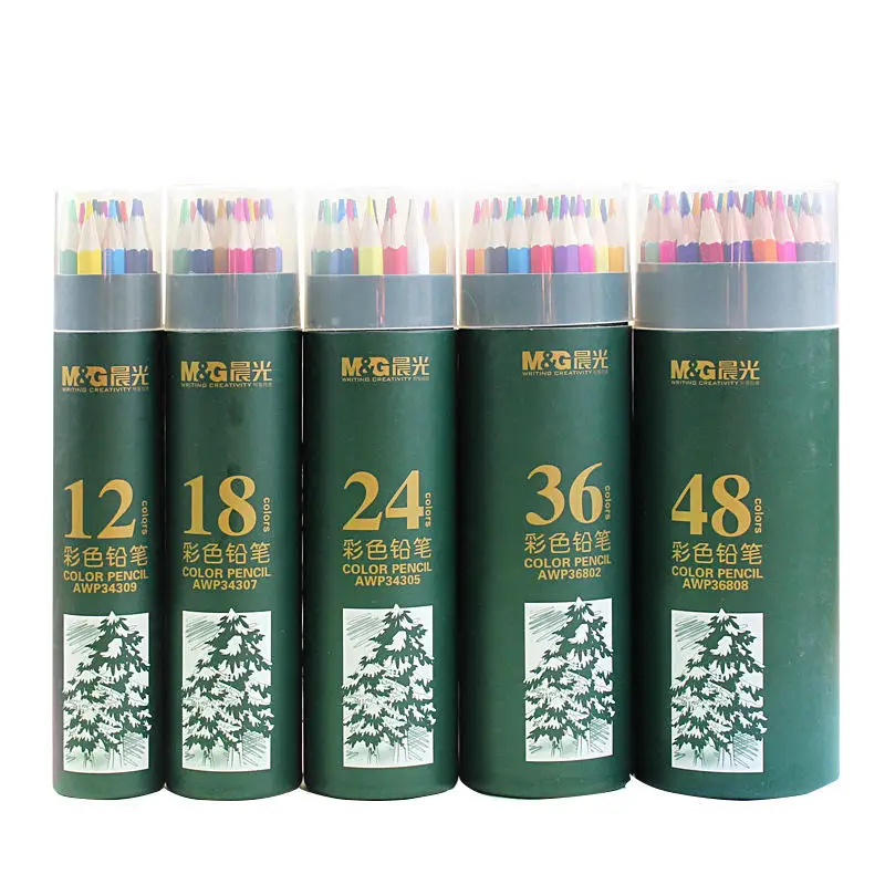 12/18/24/36 Colors 2B Colored Pencils Wood Artist Painting Oil Color Pencil For School Drawing Sketch Art Supplies