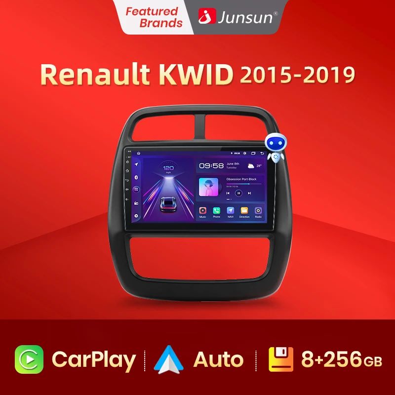 Junsun V1 Pro 8G+128G For Renault KWID 2015 2019 Android Car Radio Car video players CarPlay