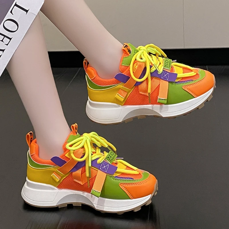 Ladies Shoes 2023 Summer Breathable Women Sneakers Lightweight Mesh New