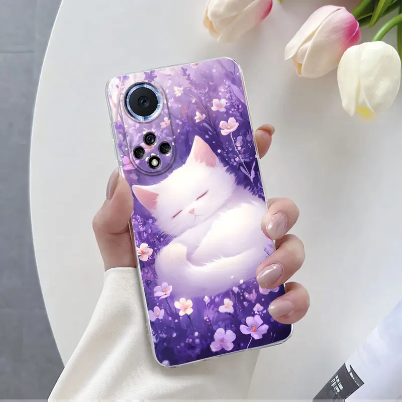 Luxurious Flower Clear Soft Silicone Protective Phone Case