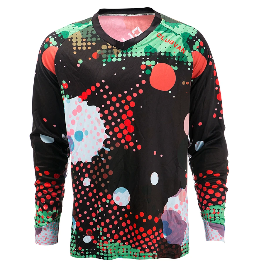 thumbnail image 1 of Maillot de ciclismo de descenso para hombre, manga larga, que absorbe la humedad, camiseta de carreras de bicicleta de montaña, 1 of 5