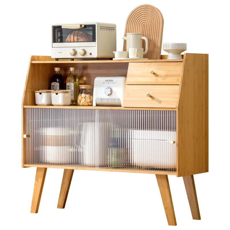 Multi-Functional Space-Saving Storage Organizer for Small Space Rustic Apartment-Size Kitchen & Dining Room Furniture