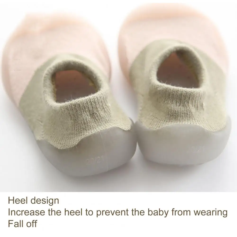 1 Pair Children Shoes Two-color Stitching Cotton Soft Sole Baby Shoes Breathable Two-color Stitching Toddler For Home