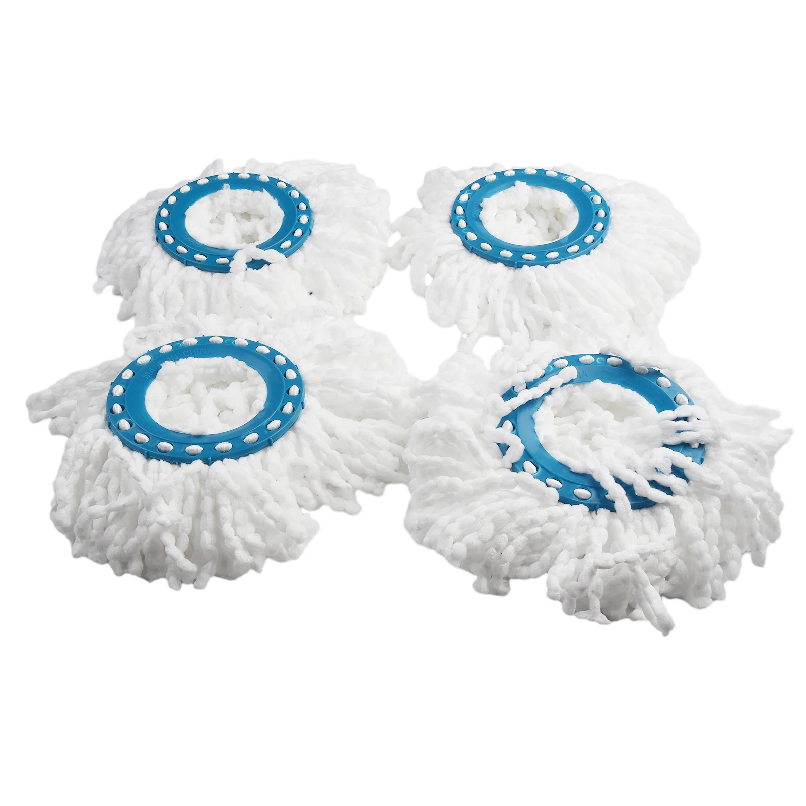 

4pcs Mop Head Replacement Rotating Mop Cloth Microfiber High Water Dirt Absorption For Leifheit Clean Disc Cleaning Accessories