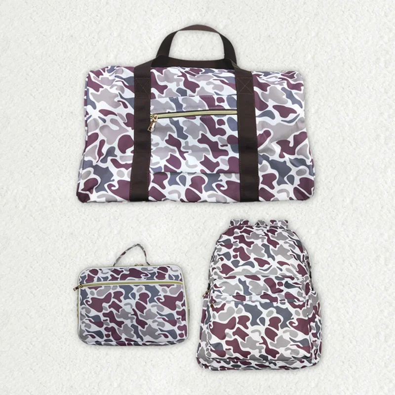 Vendita calda bambini bambini Camo zaini Match Lunch Boxes Picnic borse termiche Boutique Kids Sibling Bags Travel Gym Bag Lunchboxes 1