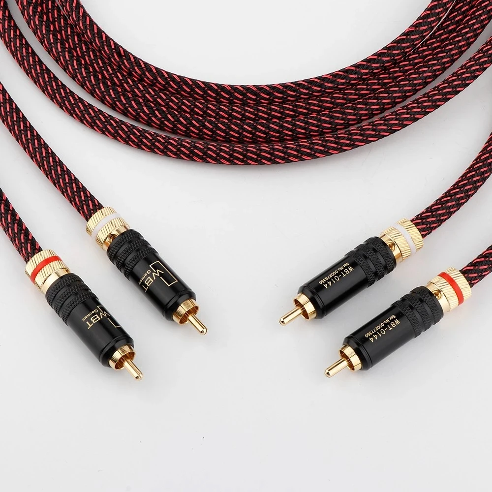 ǰ Hifi  5N OFC RCA   ̺, ݵ RCA Ŀ ÷װ ִ ̿ RCA-RCA  ̺
