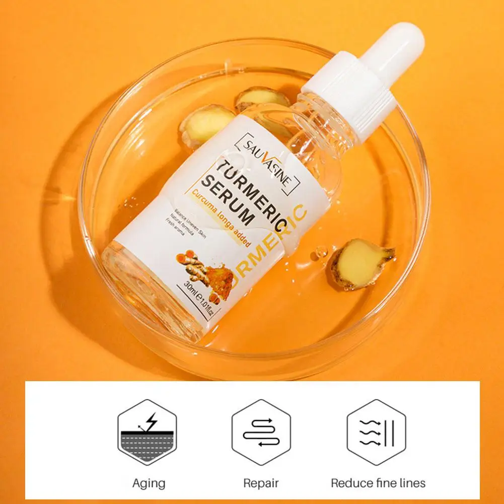 Turmeric Essential Oil Facial Body Massage Moisturizing Diffuser Hydrating Face Body Care Smoothing Body Face Skin Care 30ml 3