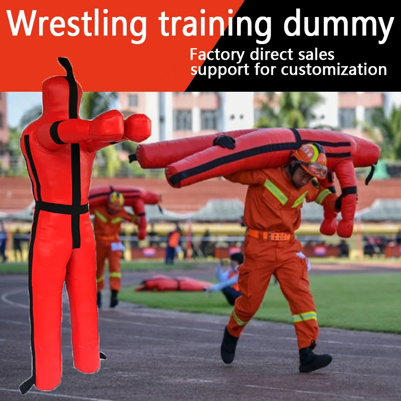 Empty firefighting training mannequin wrestling mannequin Sanda venting humanoid sandbag MMA mixed martial arts firefighting