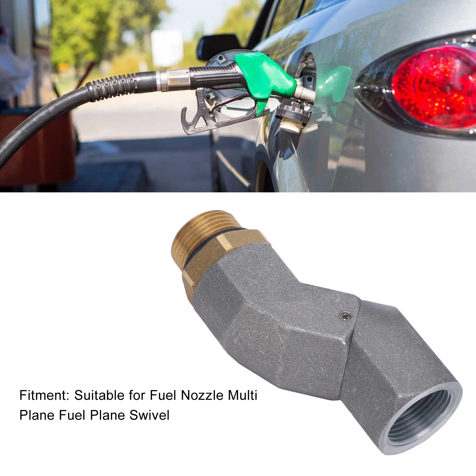 Fuel Hose Nozzle Swivel Wear Proof Multifunctional Flexible Use Fuel Hose Swivel for Fuel Nozzle Multi Plane Fuel Plane Swivel