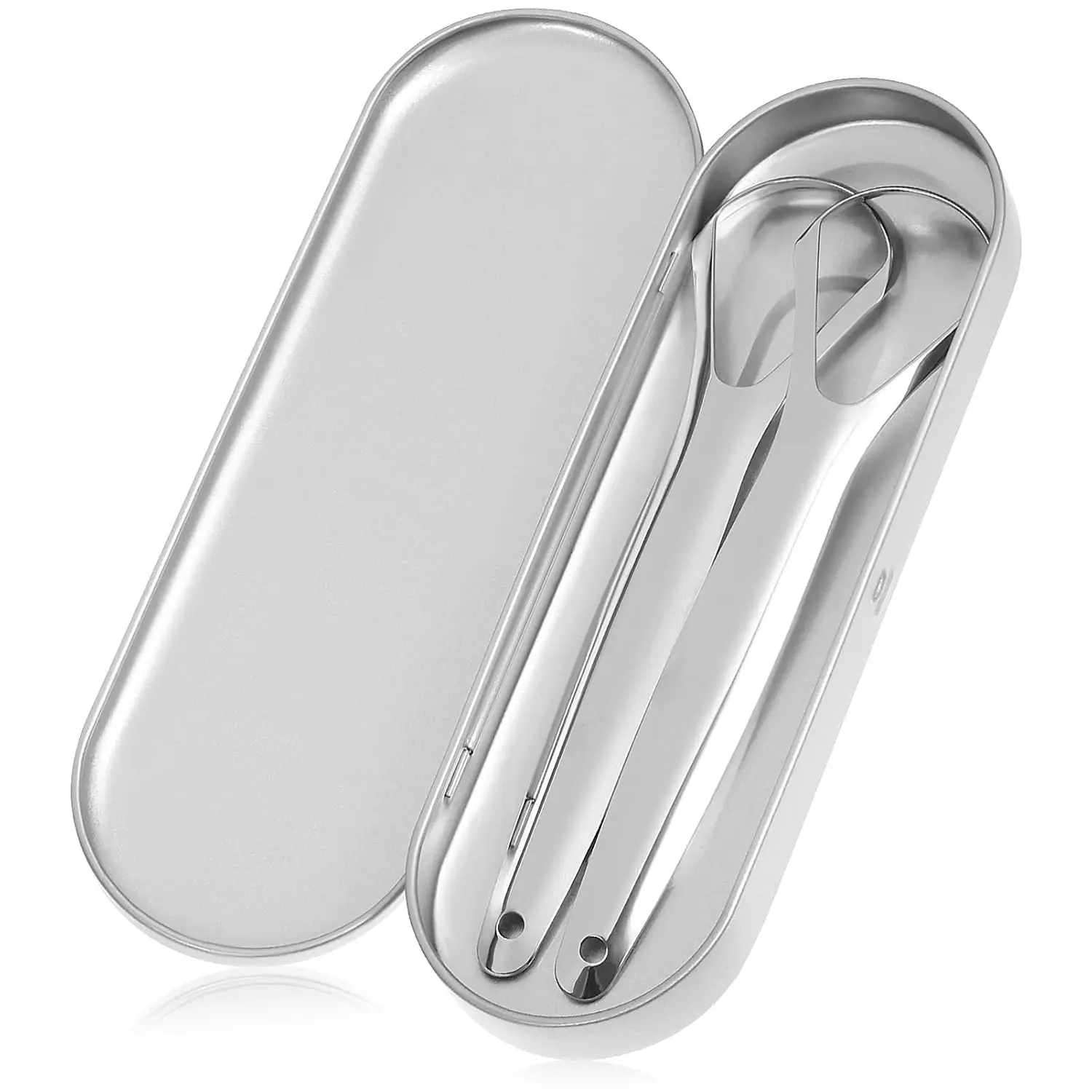 2 قطعة الفولاذ المقاوم للصدأ اللسان المنظفات اللثة اللسان مكشطة للبالغين الفتيان والفتيات أدوات العناية باللسان كاشطات اللسان المعدنية الأسرة