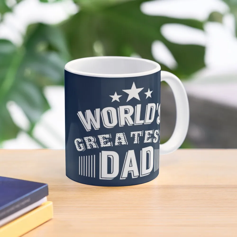 

World's Greatest Dad - Dad Birthday or Father's Day Coffee Mug Large Mug