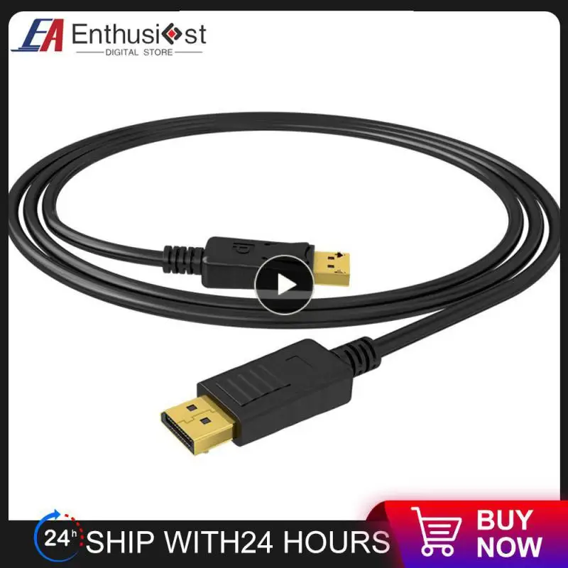 

Displayport Cable Male to Male 4K DP 1.4 Display Port Cable Adapter For Audio Video PC Laptop TV Projector 1m/1.8m