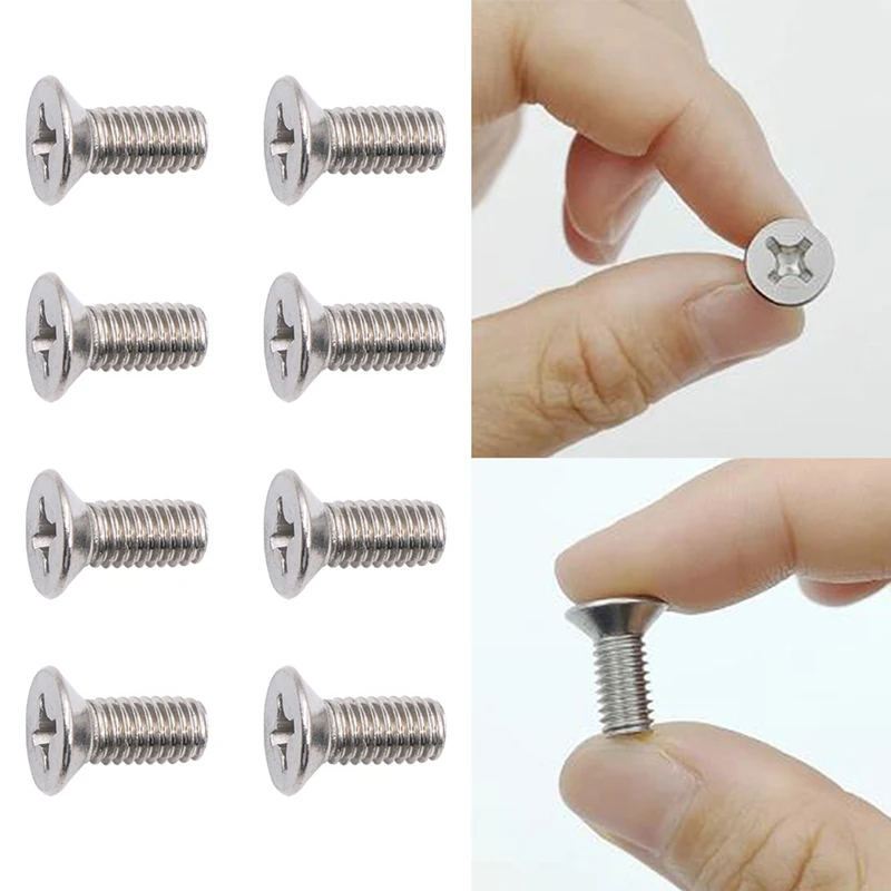 1 Set Stainless Steel Brake Disc Rotor Screws 93600-06014-0H Compatible With Honda Acura Retaining Screws for Front and Rear